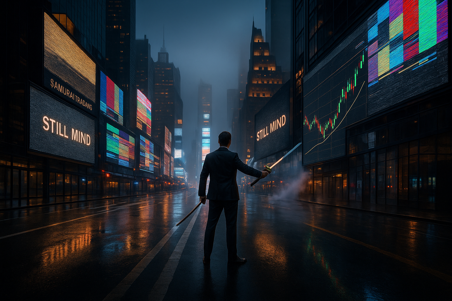 Samurai Trader in Times Square